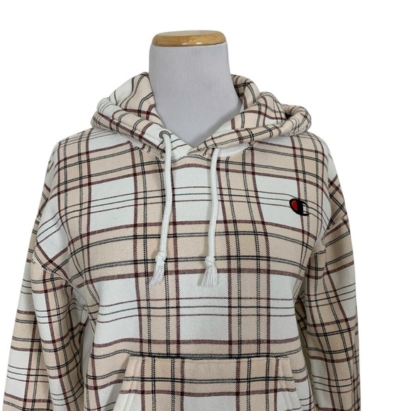 Champion UO Exclusive Plaid Hoodie Sweatshirt Women’s XS Reverse Weave - Picture 4 of 16